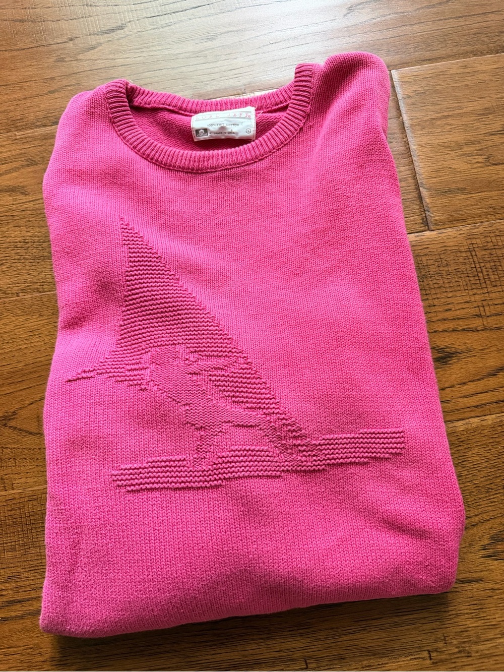 Vintage Lord Jeff Women’s Crewneck Sailing Sweater 100% cotton